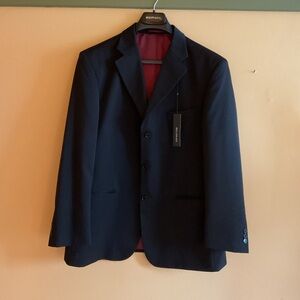 BELLISSIMO Men's Black Blazer Size 44 NWT